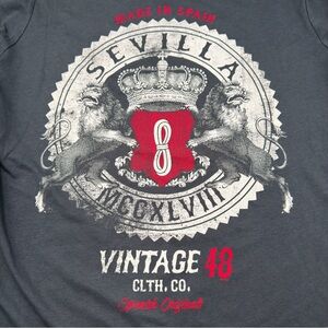Fox Originals Mens Size M Sevilla Spain Vintage 48 T-Shirt NEW NWT